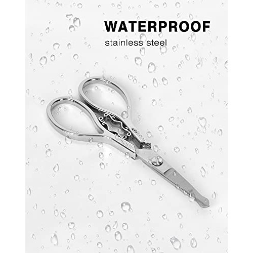 Gemice Premium Manicure Rounded Tip Scissors Multi-purpose Stainless Steel Cu...