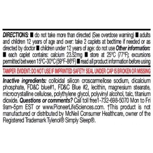 GenCare - Sleep Aid Diphenhydramine 25mg (100 caplets) | Regular Strength Non...