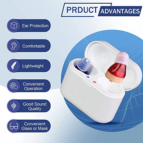 Rechargeable Hearing Amplifier Nano hearing aids for seniors Mini Invisible H...