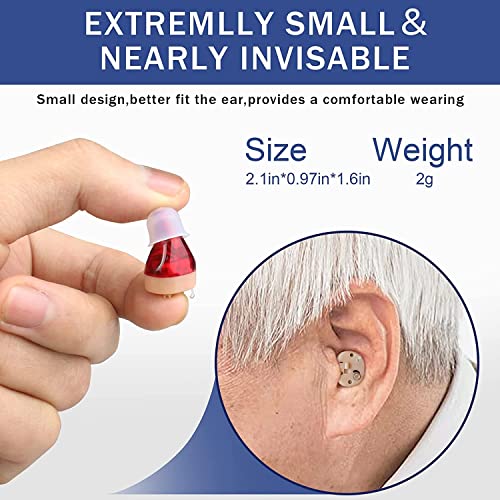 Rechargeable Hearing Amplifier Nano hearing aids for seniors Mini Invisible H...
