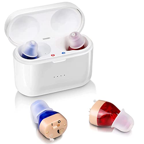 Rechargeable Hearing Amplifier Nano Hearing Aids for Seniors Mini Invisible H...