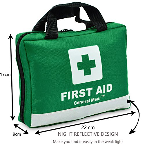 210 Piece First Aid Kit- Emergency kit - Reflective Design - Includes Eyewash...