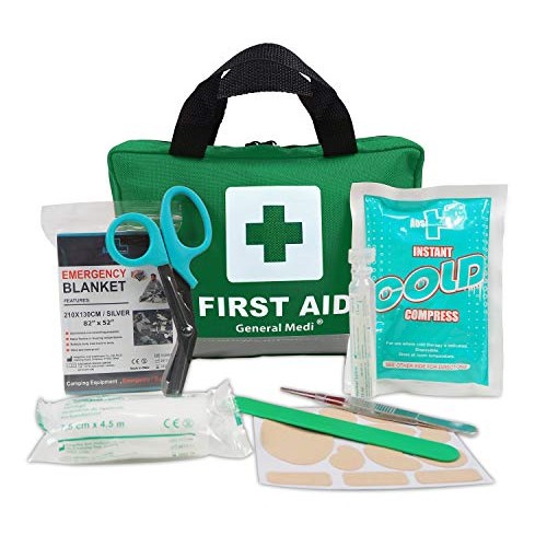210 Piece First Aid Kit- Emergency kit - Reflective Design - Includes Eyewash...