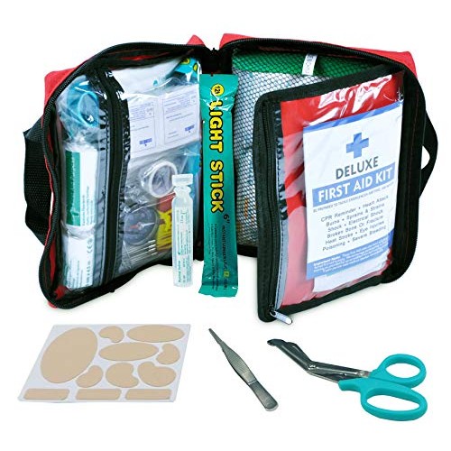 First Aid Kit -309 Pieces- Reflective Bag Design - Including Eyewash, Bandage...
