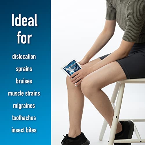 Instant Ice Cold Pack (4”x 5.5”) – Set of 25 Disposable Cold Therapy Ice Pack...