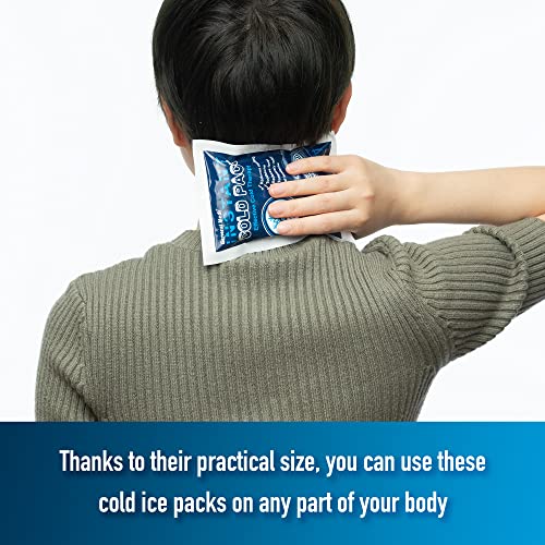 Instant Ice Cold Pack (4”x 5.5”) – Set of 25 Disposable Cold Therapy Ice Pack...