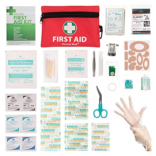 Mini First Aid Kit, 110 Pieces Small First Aid Kit - Includes Emergency Foil ...