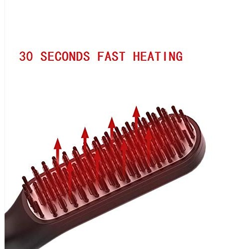 Beard Straightener, Hair Straightener Brush, Anion Beard Straightening Comb, ...