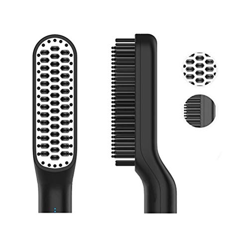 Beard Straightener, Hair Straightener Brush, Anion Beard Straightening Comb, ...