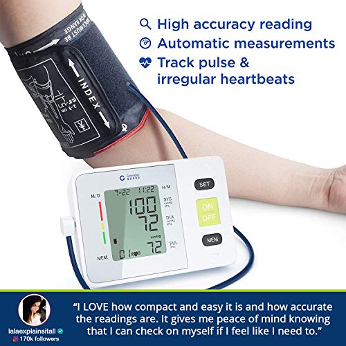 Clinical Automatic Blood Pressure Monitor Upper Arm - Adjustable Blood Pressu...
