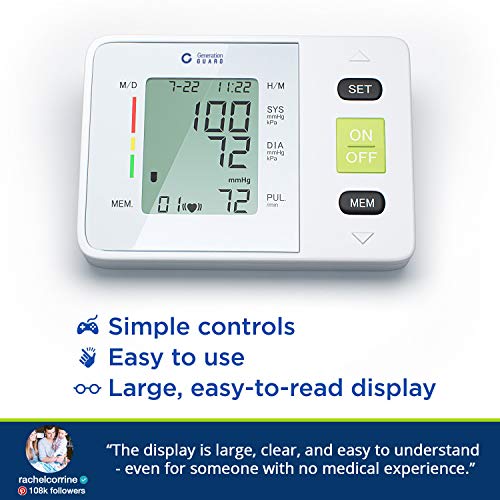 Clinical Automatic Blood Pressure Monitor Upper Arm - Adjustable Blood Pressu...