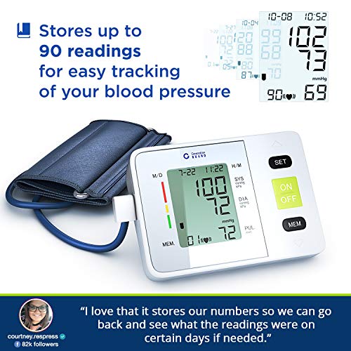 Clinical Automatic Blood Pressure Monitor Upper Arm - Adjustable Blood Pressu...
