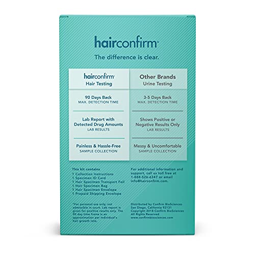 Anonymous lab Test Hair Drug Test Hair Collection kit 90 Day Report detects F...