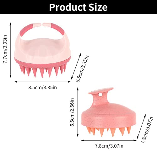 Bath Care Hair Root Spa Scalp Shower Brush Scalp Massage Comb Silicone Head B...