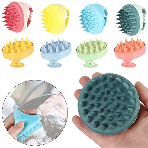 Bath Care Hair Root Spa Scalp Shower Brush Scalp Massage Comb Silicone Head B...