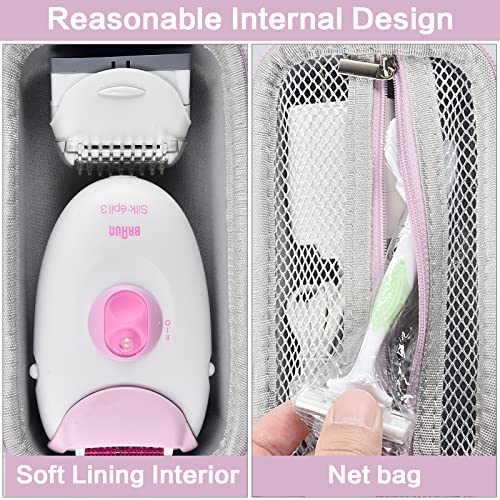 Case Compatible with Braun Epilator Silk-epil 3 3-270, Storage for Hair Remov...