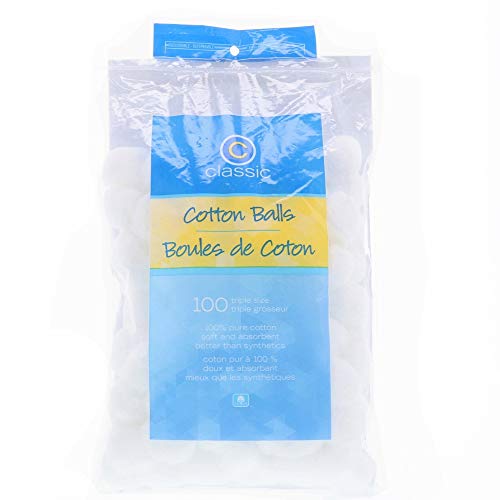 Classic Cotton Balls, Triple Size 100 ea (Pack of 5)