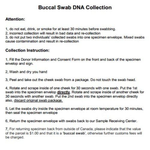 Cousin DNA Test Kit (Personal use only, Results in 1-3 Days, All lab fees Inc...