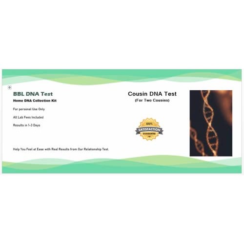 Cousin DNA Test Kit (Personal use only, Results in 1-3 Days, All lab fees Inc...