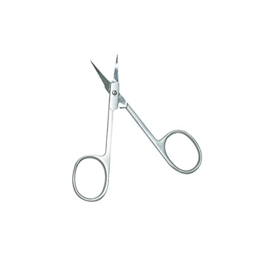 Cuticle scissors extra fine curved blade- nail scissor curved multipurpose sm...