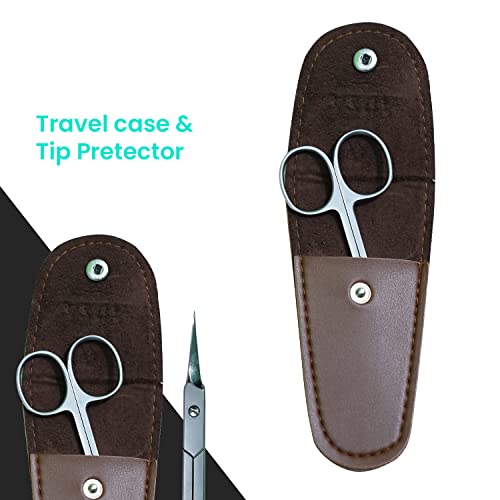 Cuticle scissors extra fine curved blade- nail scissor curved multipurpose sm...