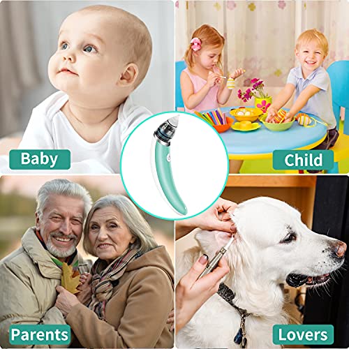 Ear Wax Vacuum Removal, 5 Levels Electric Ear Earwax Sucker Soft Reusable wit...