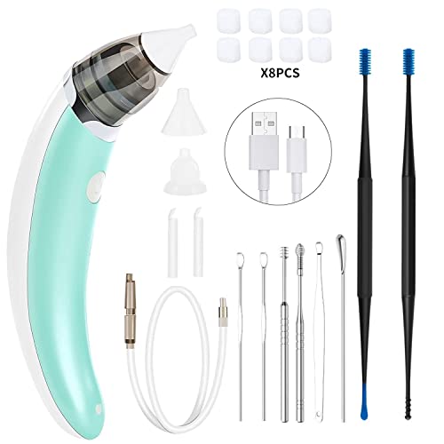 Ear Wax Vacuum Removal, 5 Levels Electric Ear Earwax Sucker Soft Reusable wit...
