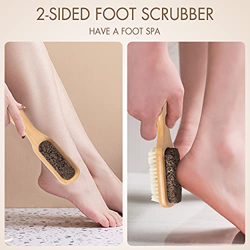 EARTH'S OWN NATURAL BATH AND BODY 5-PIECE SET SOFT BRISTLES BRUSH LONG WOODEN...