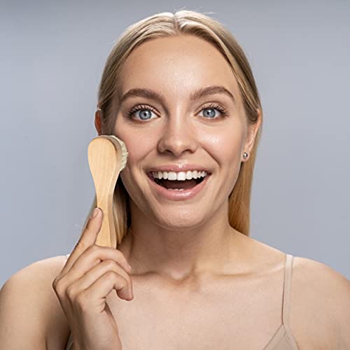 EARTH'S OWN NATURAL BATH AND BODY 5-PIECE SET SOFT BRISTLES BRUSH LONG WOODEN...