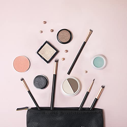 Eye brush set, 5 pieces velvety make-up brushes with synthetic fiber, 10 sets...