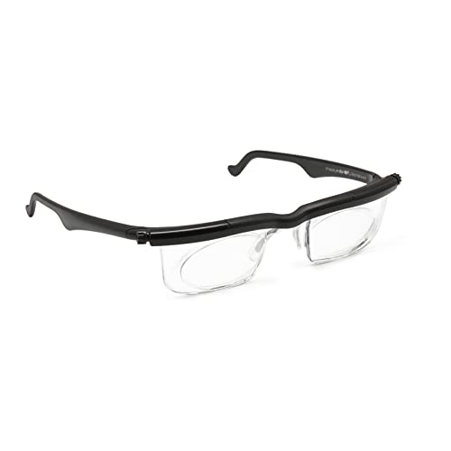 Focus Adjustable Eyeglasses -4D to +5D Myopia Magnifying Reading Glasses (Alv...