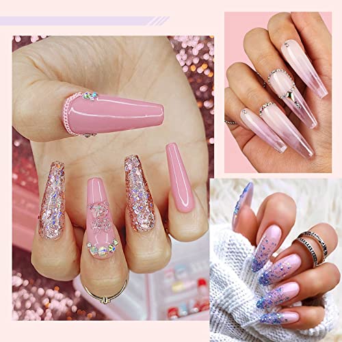 Gel Extension Kit, Poly Nail Gel Kit, 4 Colors*30g Nail Extension Gel, for St...