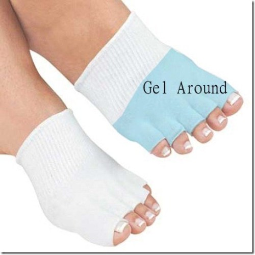 Gel-lined Compression Toe Separating Socks Toe Spacer Separator Stretcher Ali...