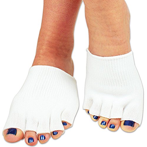 Gel-lined Compression Toe Separating Socks Toe Spacer Separator Stretcher Ali...