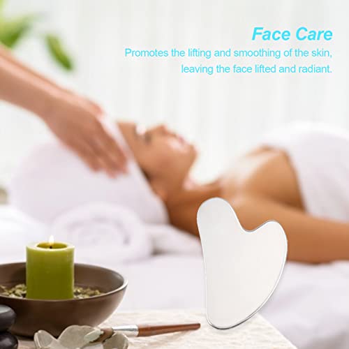 Gua Sha Massage Tool Stainless Steel Shaving Board Chin and Neck Shaving Mass...