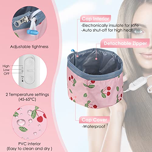 Hair Care Cap, Deep Conditioning Heat Cap 110V, Hair Steamer Cap with Adjusta...