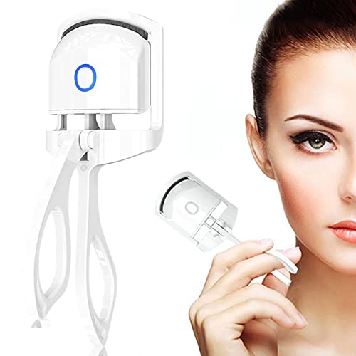 Heated Eyelash Curler, Electric Lash Curler with Silicone Heating Pads Profes...