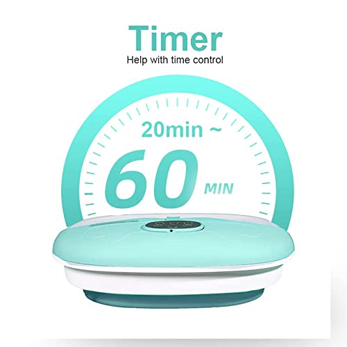 Homestime Collapsible Foot Spa Massager with Heat, Bubble, Remote Control, Pu...