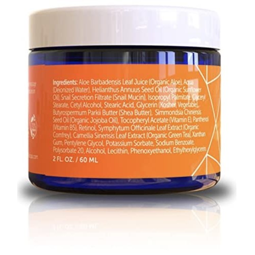 Korean Skin Care Snail Repair Cream - Korean Moisturizer Night Cream 97.5% Sn...