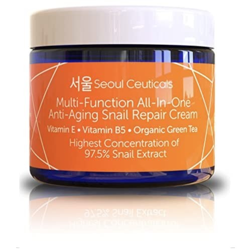 Korean Skin Care Snail Repair Cream - Korean Moisturizer Night Cream 97.5% Sn...