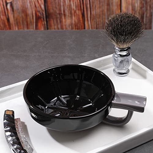 LEAVEBEN Shaving Bowl, Ceramic Shaving Mug for Shave Soap and Cream, Shaving ...
