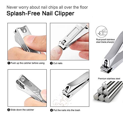 Manicure Set Professional Pedicure Kit,Pedicure Tools,Thick Toenail Clippers,...