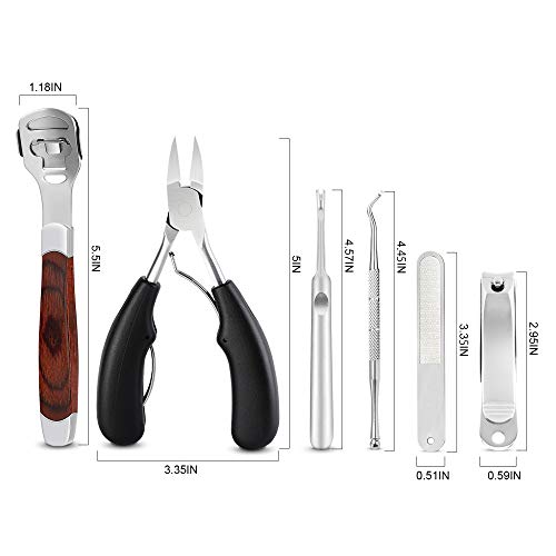 Manicure Set Professional Pedicure Kit,Pedicure Tools,Thick Toenail Clippers,...