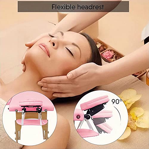 Massage Table Portable Massage Bed Spa Bed 84 Inch 2 Folding Height Adjustabl...
