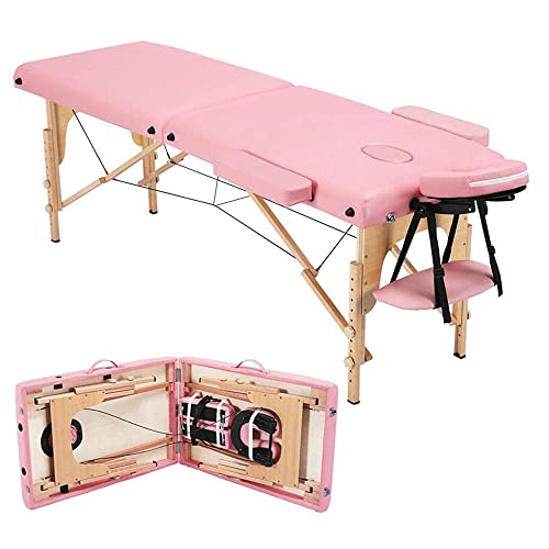Massage Table Portable Massage Bed Spa Bed 84 Inch 2 Folding Height Adjustabl...