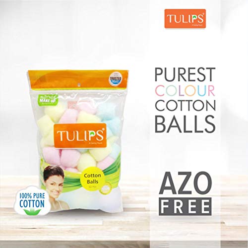 Natural Cotton Balls Cotton Swabs for Nail & Make-up Removal - 50 Cotton Ball...