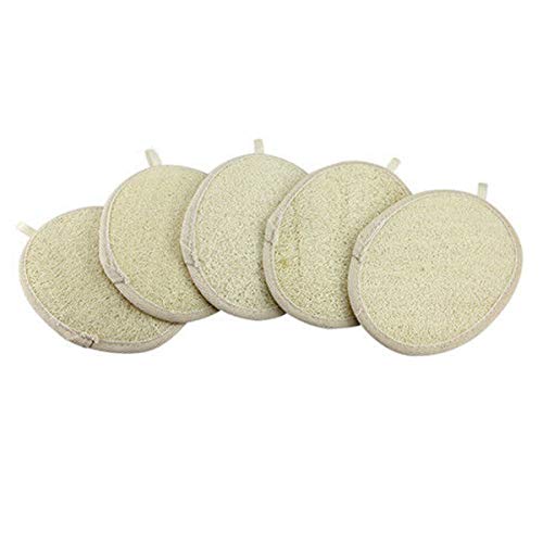 Natural Loofah Sponge Exfoliating, Bath Exfoliating Loofah Pads Natural Luffa...