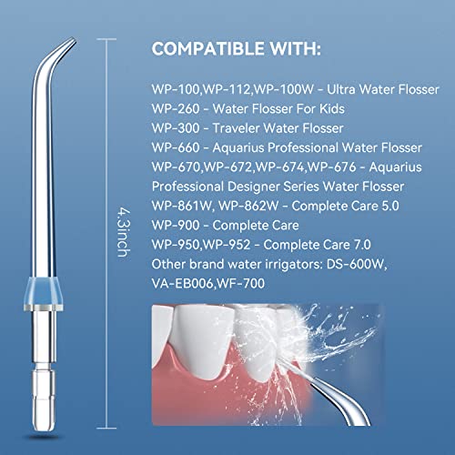 Replacement Tips for Waterpik Water Flosser, Water Pick Replacement Heads, Co...