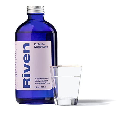 Riven - Probiotic Mouthwash | Cool Mint Anti-Cavity Dry Mouth Plaque Remover,...