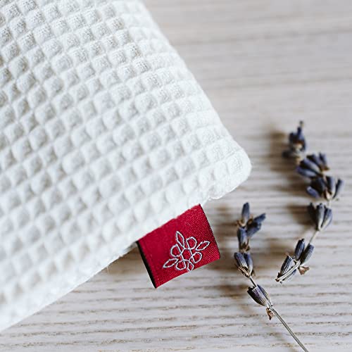 SAREDO Eye Pillow - Weighted Eye Mask with Cotton Cover, Lavender Buds, Flax ...